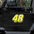 NASCAR Jimmie Johnson 12 Driver Number & Name Car Magnet