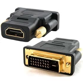 Importer520 New Gold Plated HDMI-F to DVI-M Video Adaptor Cable