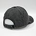 Plain Washed Cotton Twill Baseball Cap with Adjustable Velcro (Charcoal Gray)