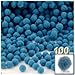 The Crafts Outlet 100-Piece Multi Purpose Pom Poms, Acrylic, 7mm/0.28-inch, Round, Royal Blue