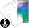 Samsung Galaxy Alpha Screen Protector Cover, MPERO Collection 5 Pack of Ultra Clear Screen Protectors for Samsung Galaxy Alpha