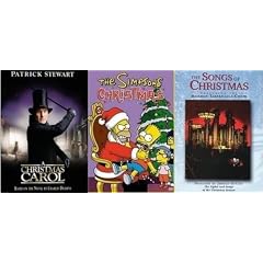 [3 DVD Christmas Gift Set] A Christmas Carol / Christmas with the Simpsons / The Songs of Christmas "Featuring the Mormon Tabernacle Choir"