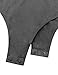 FPT Womens Basic Long Sleeve Bodysuit CHARCOAL MEDIUM