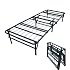 Heavy Duty Twin Size Metal Quad-Fold Folding Bed Frame
