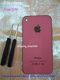 Iphone 4 Back Cover Housing, Pink Glass Battery Door, Replacement Back Hous ....