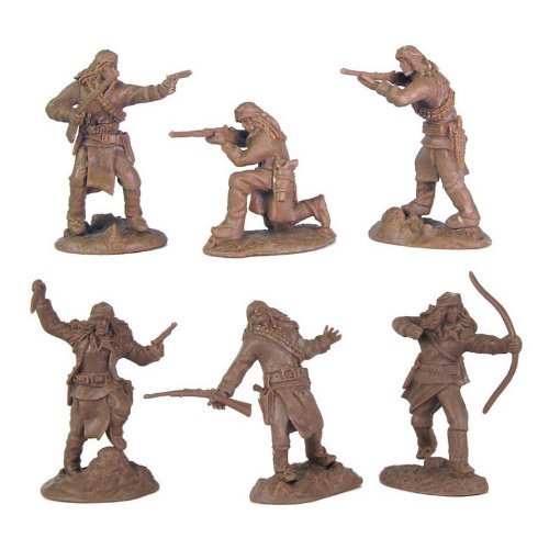 Apaches Set #1 Plastic Army Men: 12 piece set of 54mm Figures - 1:32 scale by Paragaon Miniatures