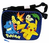 Pokemon Lunch Kit - Pokemon Pocket Monsters Lunch Bag With Carry Strap