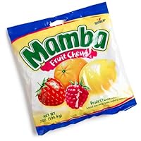 Mamba Fruit Chews, 7-Ounce Bags (Pack of 12)