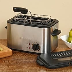 1-1/4-Quart Stainless Steel Deep Fryer with Basket, limited time offer to 6/20