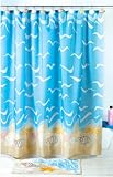 Seashell Shell Beach Shower Curtain Bathroom Fabric