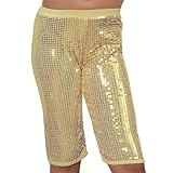 IMAGE OF Lipstik Little Girls Cute Gold Sequin Knee Leggings 14