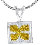 Hawaiian Theme Sterling Silver 2 Tone Flower Pendant, 3/8  tall