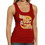 NCAA USC Trojans Cardinal Ribbon Tank Top (Small)
