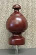 Sherwood Wood Finial in Mahogany finish for a 1-3/8" dowel rod - 2/pack [CAPITOL CITY LUMBER]