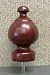 Sherwood Wood Finial in Mahogany finish for a 1-3/8" dowel rod - 2/pack [CAPITOL CITY LUMBER]