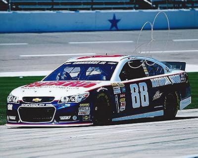 AUTOGRAPHED 2014 Dale Earnhardt Jr. #88 National Guard Racing (Texas Motor Speedway) Pit Road Signed Picture 8X10 NASCAR Glossy Photo with COA