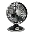 Hunter Fan Metro 10" Portable Desk Fan - Black/ Nickel