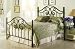 Dynasty Autumn Brown Finish Full Size Wrought Iron Metal Bed