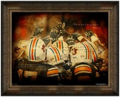 Auburn Tigers Artwork "Teamwork" 30"x40" Framed Canvas