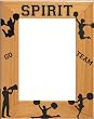 Laser Engraved Wood Cheerleading Photo / Picture Frame