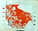 1929 Colour Map Italy Statistics Deaths Potenza Foggia