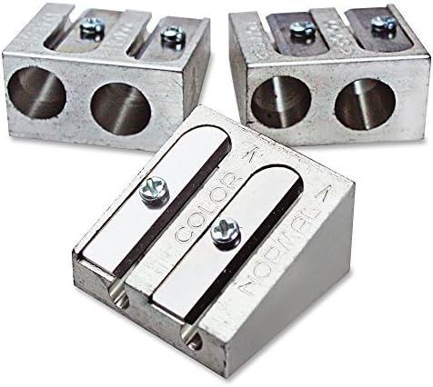 Eisen Pencil Grip 2-hole All-Metal Sharpener - -02601