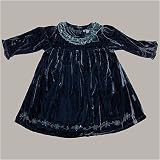 Le Top velvet dress w/beading