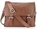 BOVARI cognac Messenger en cuir Sac bandoulière 33x30x8 cm Model Praha