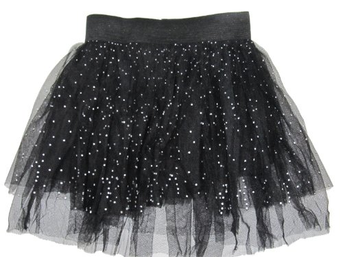 Girls Black & White Polka Dot Dance Skirt Tutu