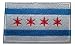 TrendyLuz City of Chicago Windy City Flag Embroidered Hook & Loop Patch