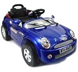 Mini Cooper-Style Electric Ride On Car for Kids with R/C Remote Controller (BLUE, RED OR YELLOW SENT AT RANDOM)