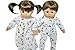 MOON AND STAR PAJAMAS AND NIGHTGOWN FOR AMERICAN GIRL DOLLS BITTY TWINS AND BITTY BABY