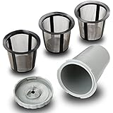 Xcellent Global Reusable Coffee Filter Set for Keurig, My K-cup style, Filter Housing + 3 extra filters, Fits B30 B40 B50 B60 B70 Series, Gray M-HG068