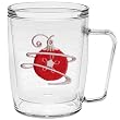 Whimsical Christmas Ornament 18 oz Insulated Coffee Mug, Clear