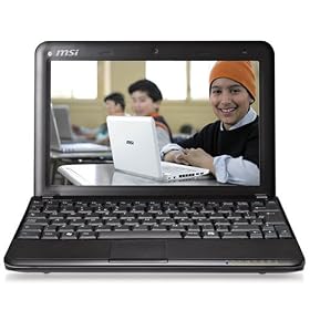 MSI Wind U100-432US 10-Inch Netbook (1.6 GHz Intel Atom Processor, 1 GB RAM, 160 GB Hard Drive, XP Home, 6 Cell Battery) Black
