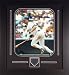 Don Mattingly New York Yankees MLB Framed Photograph Swinging with Team Medallion