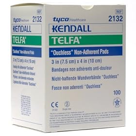 Kendall Telfa Non-Adherent Dressing, 3" x 4", 100/BX