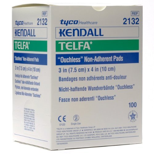 Kendall Telfa Non-Adherent Dressing, 3" x 4", 100/BX