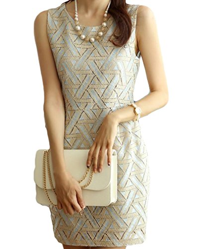 (ディーコッテ)D'Kotte フォーマル ワンピース ノースリーブ ワンピ タイト ミニ 丈 ひざ 膝丈 大人 きれいめ パーティー 二次会 neax313