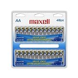 Maxell 723440 LR6 48CL AA Cell 48 Pack Clam Shell Battery