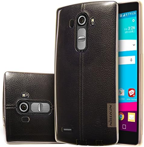 LG G4 Case,Nillkin Soft TPU Case Cover with Screen Protector for LG G4, Brown