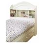 South Shore Furniture, Summer Breeze Collection, Bookcase Headboard 39", Vanilla Cream