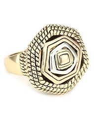 Barse "Metropolis" Tri-Tone Dome Ring