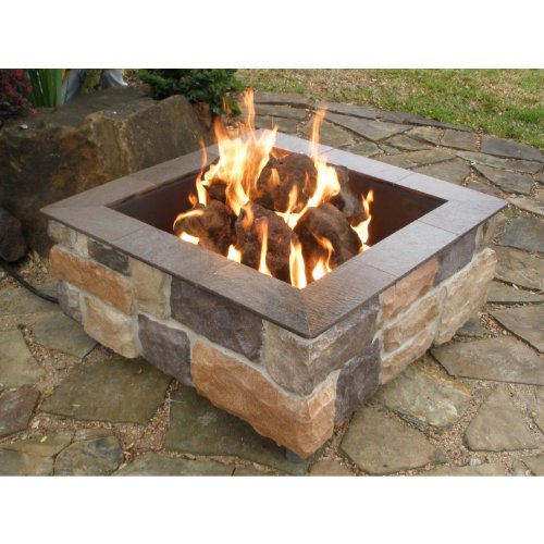 Firescapes Smooth Ledge Square Propane Fire Pit
