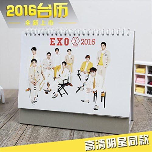 KPOP EXO 2016 Desk Calendar Love Me Right Lay D.O. Support Photo Album Picture