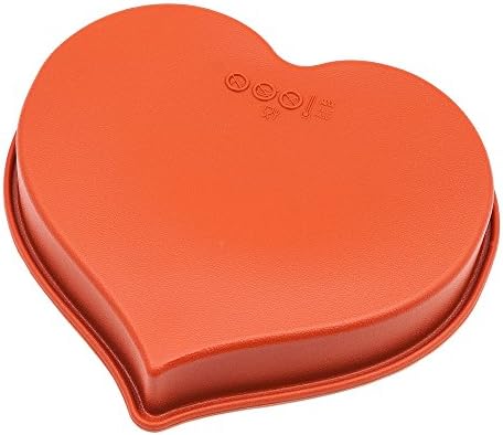 KeeSilic Silicone Baking Mold Heart Shape Cake Brown
