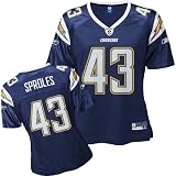 Reebok San Diego Chargers Darren Sproles Women's Replica Team Color Jersey
