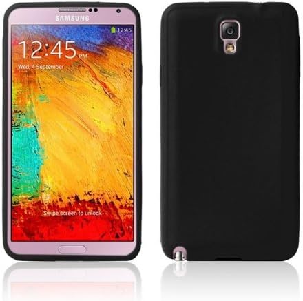 W-RainBow Newest Arrival Black Soft Pure Matte TPU Gel Protective Case Cover for Samsung Galaxy Note 3 III N9000
