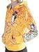ED HARDY Christian Audigier Womens Tattoo Hoodie Hooded Sweatshirt Jacket Shirt Yellow