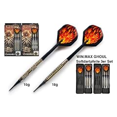 Win.Max Soft Dart Dartpfeile Silver Look 3er Pack - GHOUL